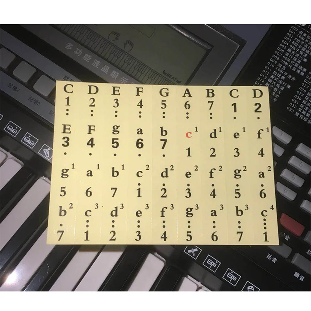 1 Pcs Piano Stickers For Keys Piano Keyboard Stickers For 61, 54, 49 Keys Color Black Transparent Piano Notation Stickers
1 Pcs Piano Stickers For Keys Piano Keyboard Stickers For 61, 54, 49 Keys Color Black Transparent Piano Notation Stickers