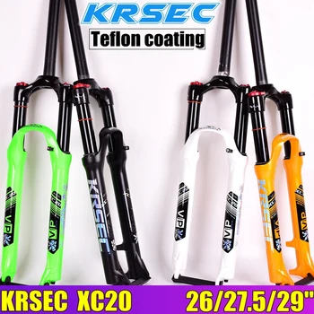 KRSEC MTB Bicycle Oil and Gas Fork 29 27.5 er shoulder control local premium -black teflon coating inner tube suspension fork
KRSEC MTB Bicycle Oil and Gas Fork 29 27.5 er shoulder control local premium -black teflon coating inner tube suspension fork