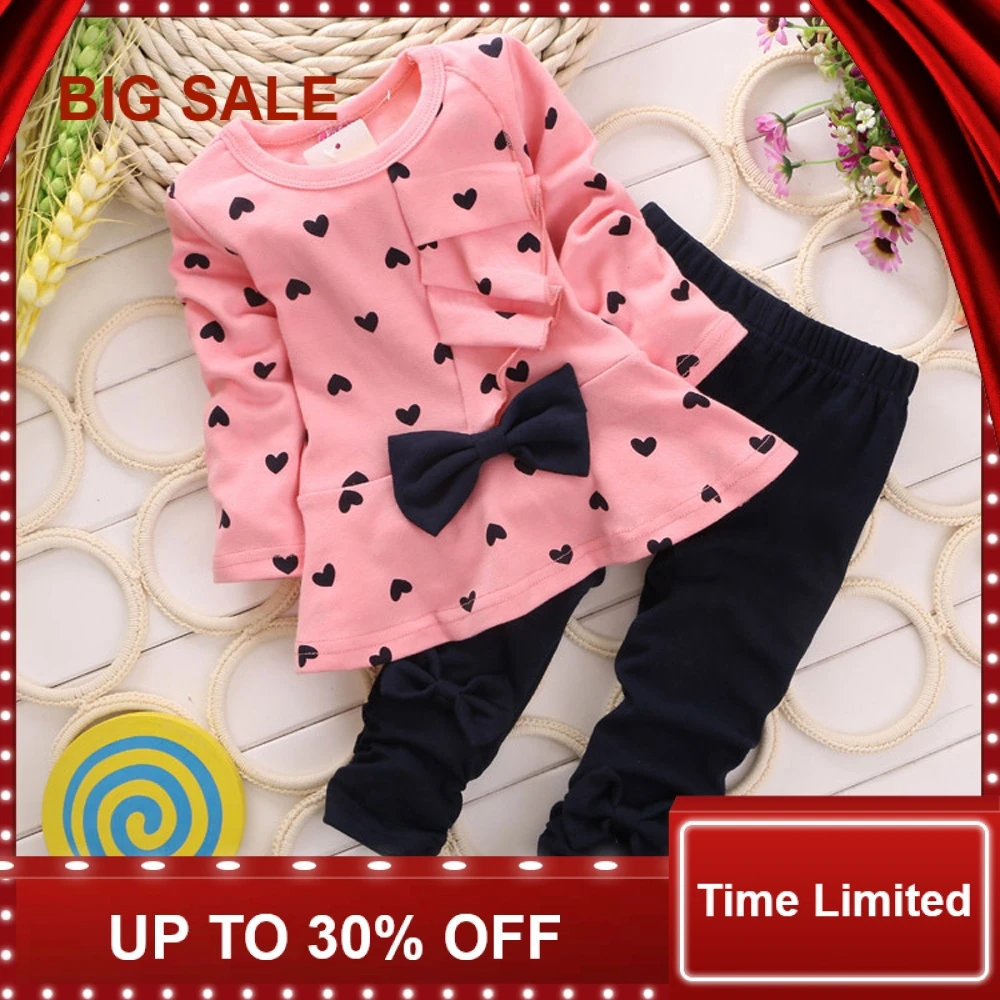 2016 Long sleeve bowtie T-sirt+ Pants baby girl clothes sweet girl's suit 2pcs/set active suits girls wear party New Year gift
2016 Long sleeve bowtie T-sirt+ Pants baby girl clothes sweet girl's suit 2pcs/set active suits girls wear party New Year gift