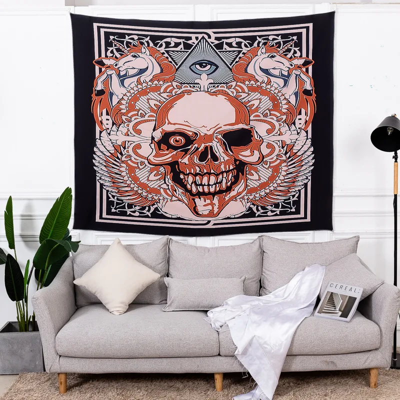Loartee Abstract Gothic One Eye Pirate Skull Tapestry Unicorn Hippie Totem Wall Hanging Decoration
Loartee Abstract Gothic One Eye Pirate Skull Tapestry Unicorn Hippie Totem Wall Hanging Decoration