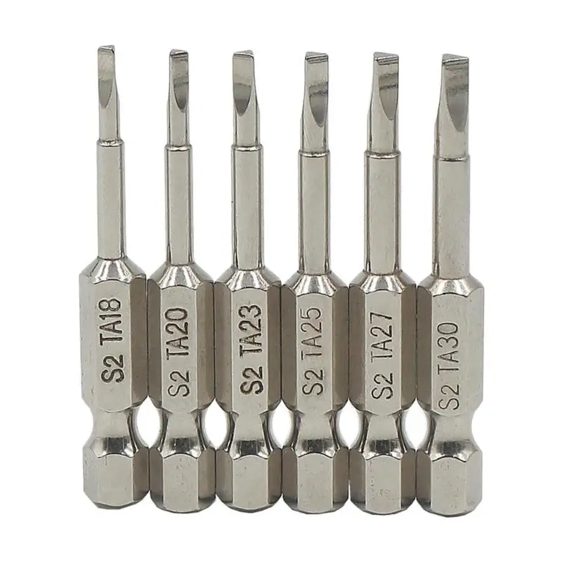 6pcs Magnetic Triangle Screwdriver Bits S2 Steel 1/4 inch Hex Shank Bit Set For Electric Screwdriver/Hand Drill
6pcs Magnetic Triangle Screwdriver Bits S2 Steel 1/4 inch Hex Shank Bit Set For Electric Screwdriver/Hand Drill