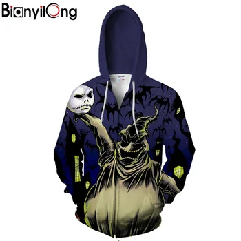 2019 autumn new men's zipper hoodie Halloween 3D printing sportswear loose Harajuku Sweatshirt XL zipper shirt
2019 autumn new men's zipper hoodie Halloween 3D printing sportswear loose Harajuku Sweatshirt XL zipper shirt