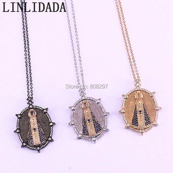 6Pcs CZ Micro Pave Jesus Pendant Necklace For Men Oval Shaped Fashion Charm Jewelry
6Pcs CZ Micro Pave Jesus Pendant Necklace For Men Oval Shaped Fashion Charm Jewelry