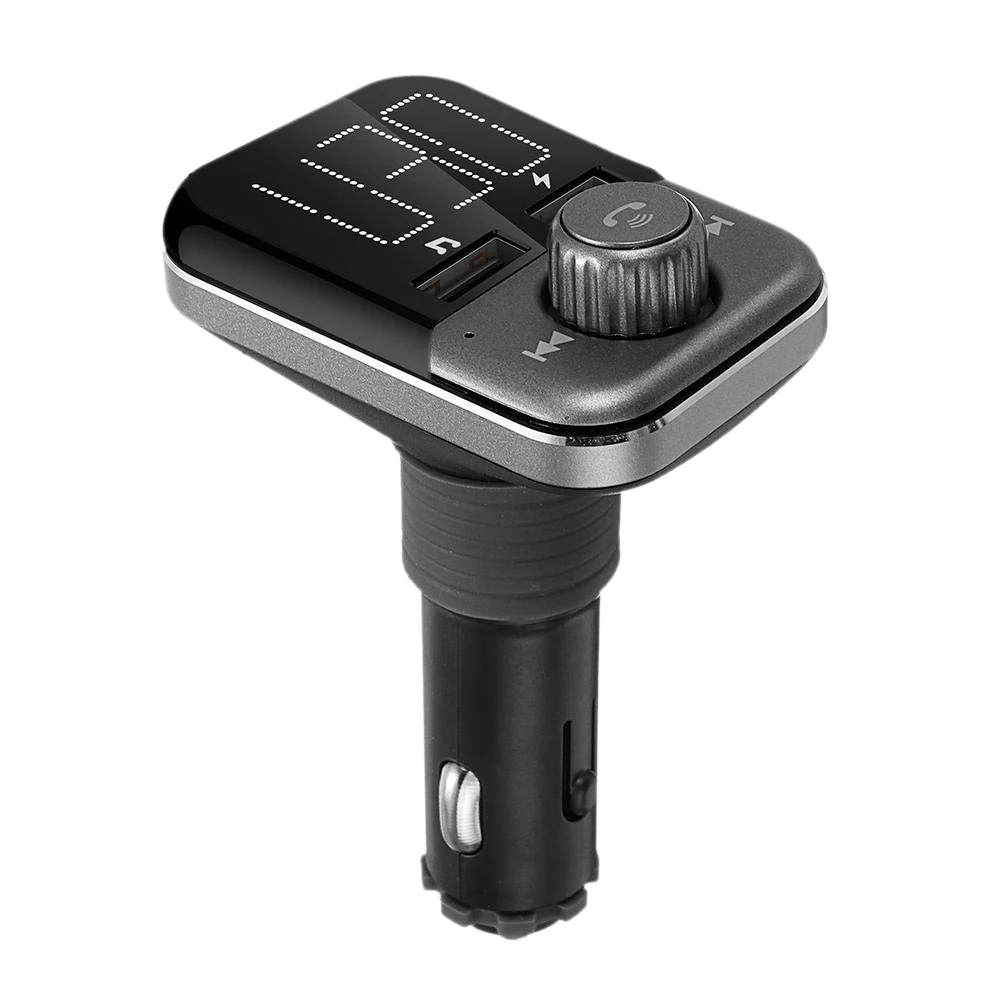 FM Transmitter for Car Bluetooth Portable Wireless Radio Adapter Mp3 Music Stereo Adapter Dual USB Ports Car Charger Quick Cha
FM Transmitter for Car Bluetooth Portable Wireless Radio Adapter Mp3 Music Stereo Adapter Dual USB Ports Car Charger Quick Cha