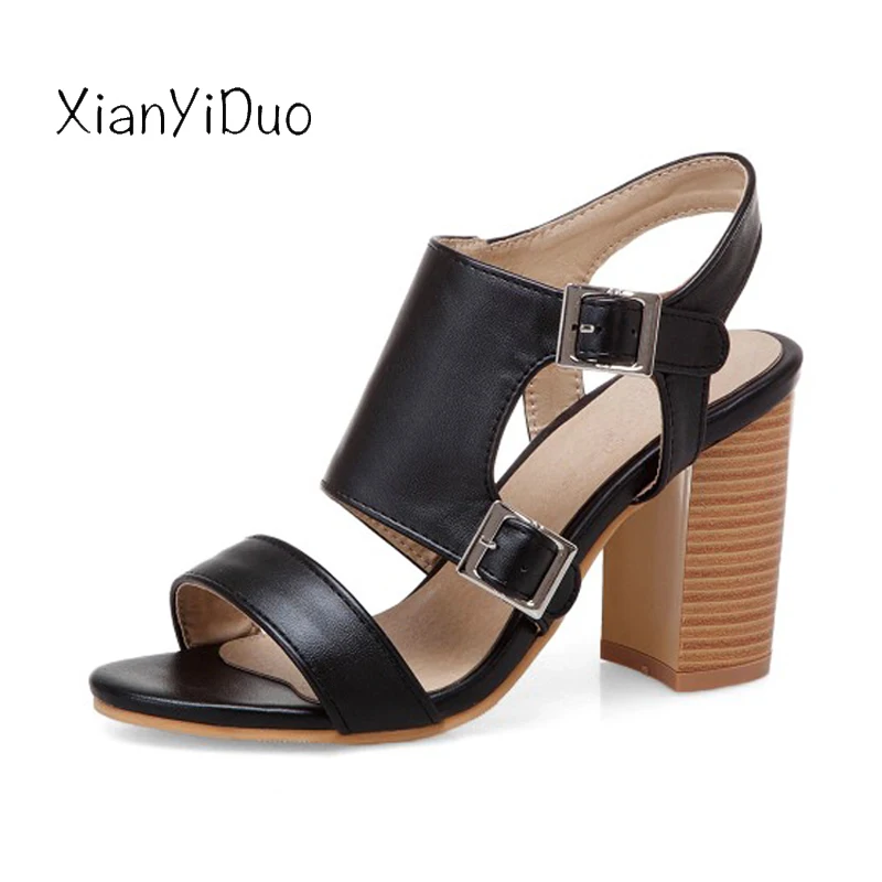 Xianyiduo 2019 new Summer fashion Women's shoes high heels open toe casual Sandals plus size 34-50 /t8613
Xianyiduo 2019 new Summer fashion Women's shoes high heels open toe casual Sandals plus size 34-50 /t8613