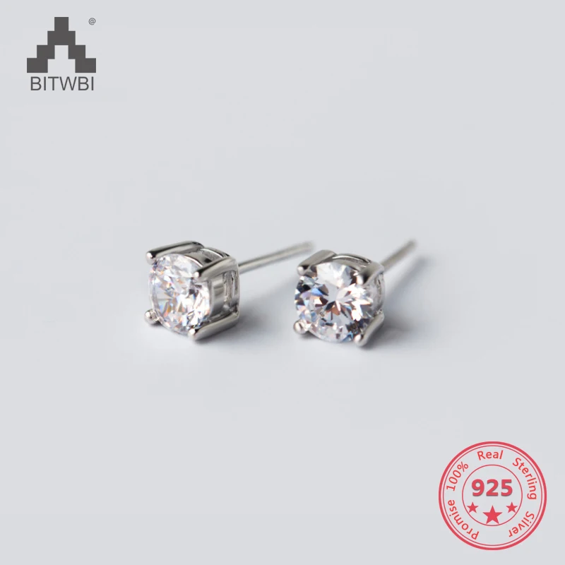Korea Hot Style Pure 925 Sterling Silver Delicate Fashion Concise 4mm Cube Zircon Stud Earring Jewelry for Women Men
Korea Hot Style Pure 925 Sterling Silver Delicate Fashion Concise 4mm Cube Zircon Stud Earring Jewelry for Women Men