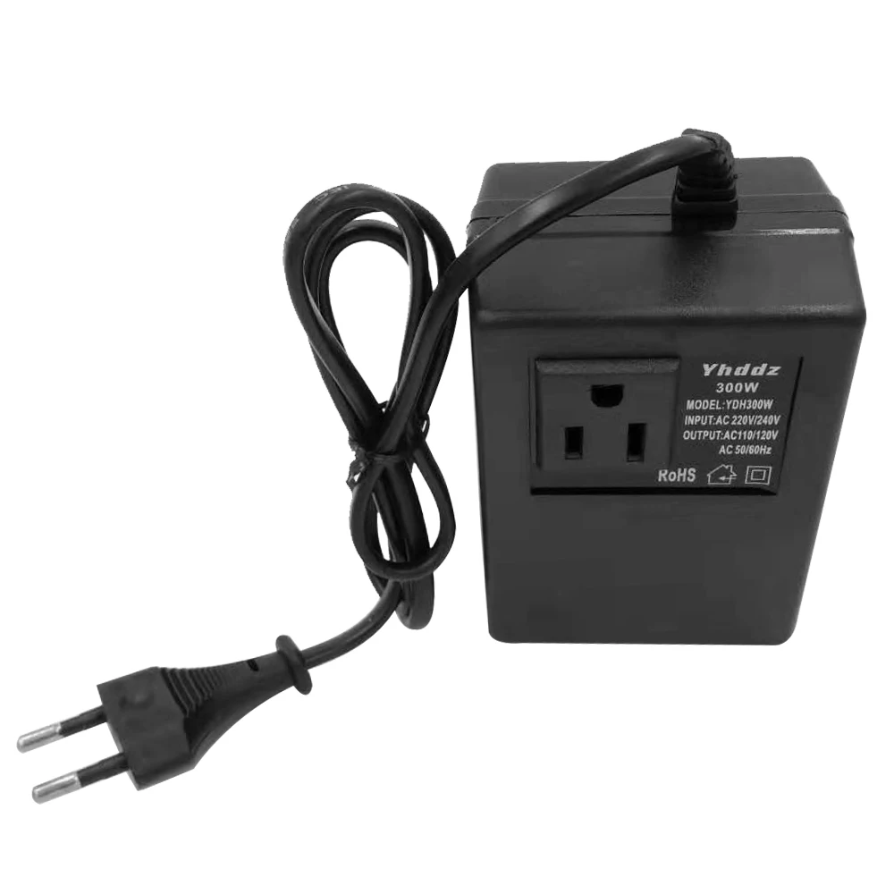 Intelligent Efficient Household 300W AC 220V To 110V Step Down Transformer Travel Power Adapter Voltage Converter
Intelligent Efficient Household 300W AC 220V To 110V Step Down Transformer Travel Power Adapter Voltage Converter