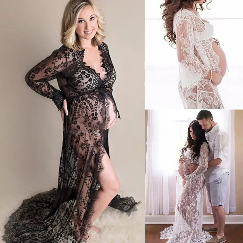 Summer New Pregnant Women Lace Maternity Long Shirts Maxi V Neck Long Sleeve Blouses Photography Props Bandage Blouse
Summer New Pregnant Women Lace Maternity Long Shirts Maxi V Neck Long Sleeve Blouses Photography Props Bandage Blouse