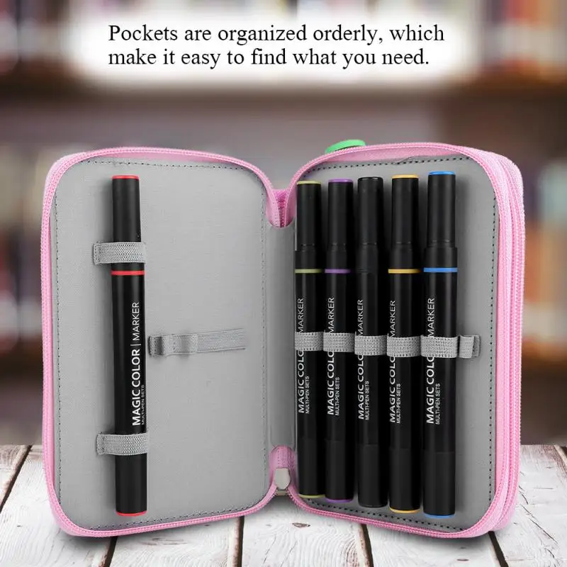 Pencil Cases 32 Slots Pencil Holder Portable 2 layer Colorful Drawing Brush Pencil Pen Bag Pen Pouch Stationary Box for School
Pencil Cases 32 Slots Pencil Holder Portable 2 layer Colorful Drawing Brush Pencil Pen Bag Pen Pouch Stationary Box for School