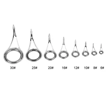 75pcs Stainless Steel 8 Sizes Fishing Rod Guides Tips Eye Ring Sea Fishing Pole Line Guide Fishing Tackle Tools
75pcs Stainless Steel 8 Sizes Fishing Rod Guides Tips Eye Ring Sea Fishing Pole Line Guide Fishing Tackle Tools