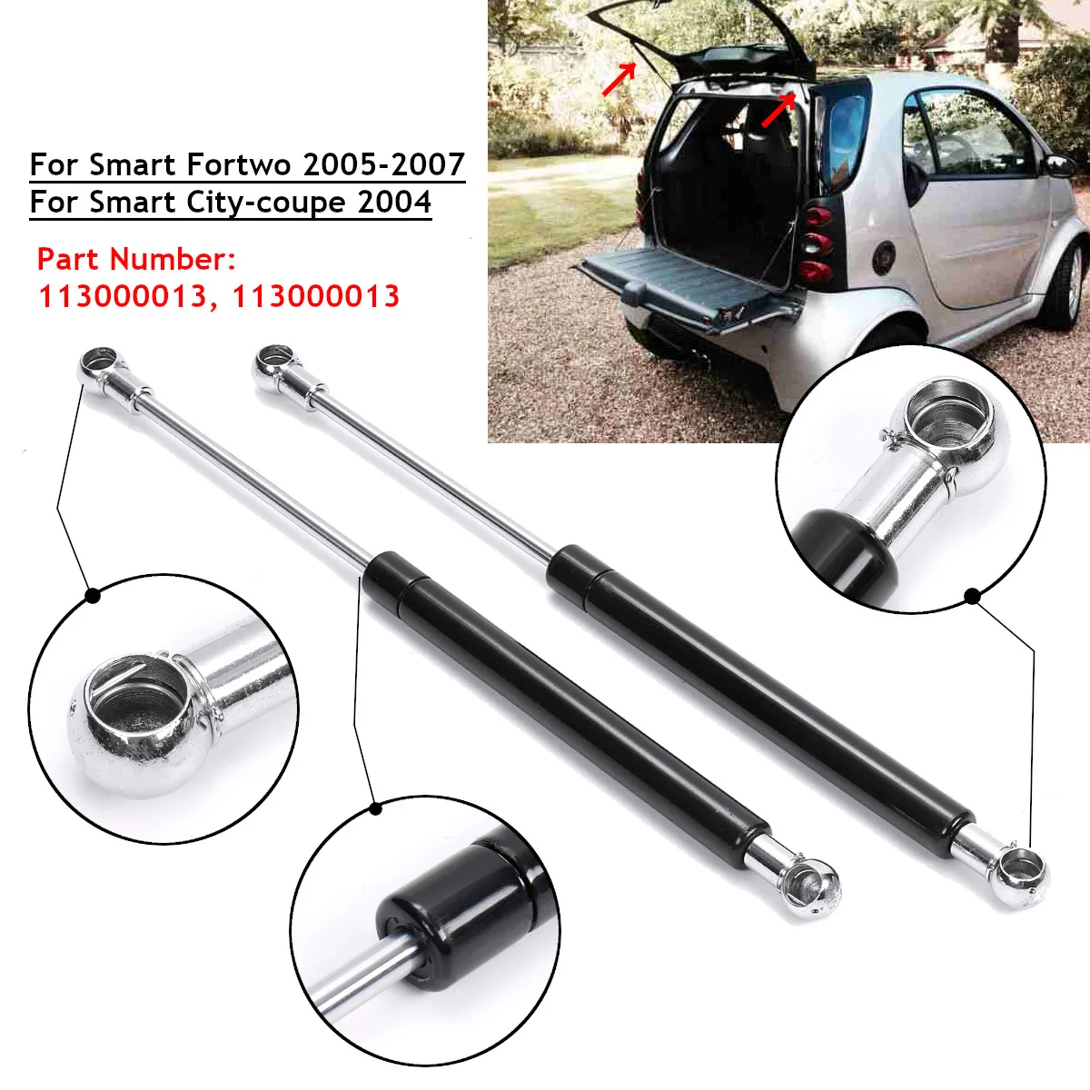Rear Tailgate Trunk Shock Strut Struts Bars Support Props Rod Arm Gas Spring 113000013 For Smart Fortwo 2005-2007 City-Coupe
Rear Tailgate Trunk Shock Strut Struts Bars Support Props Rod Arm Gas Spring 113000013 For Smart Fortwo 2005-2007 City-Coupe