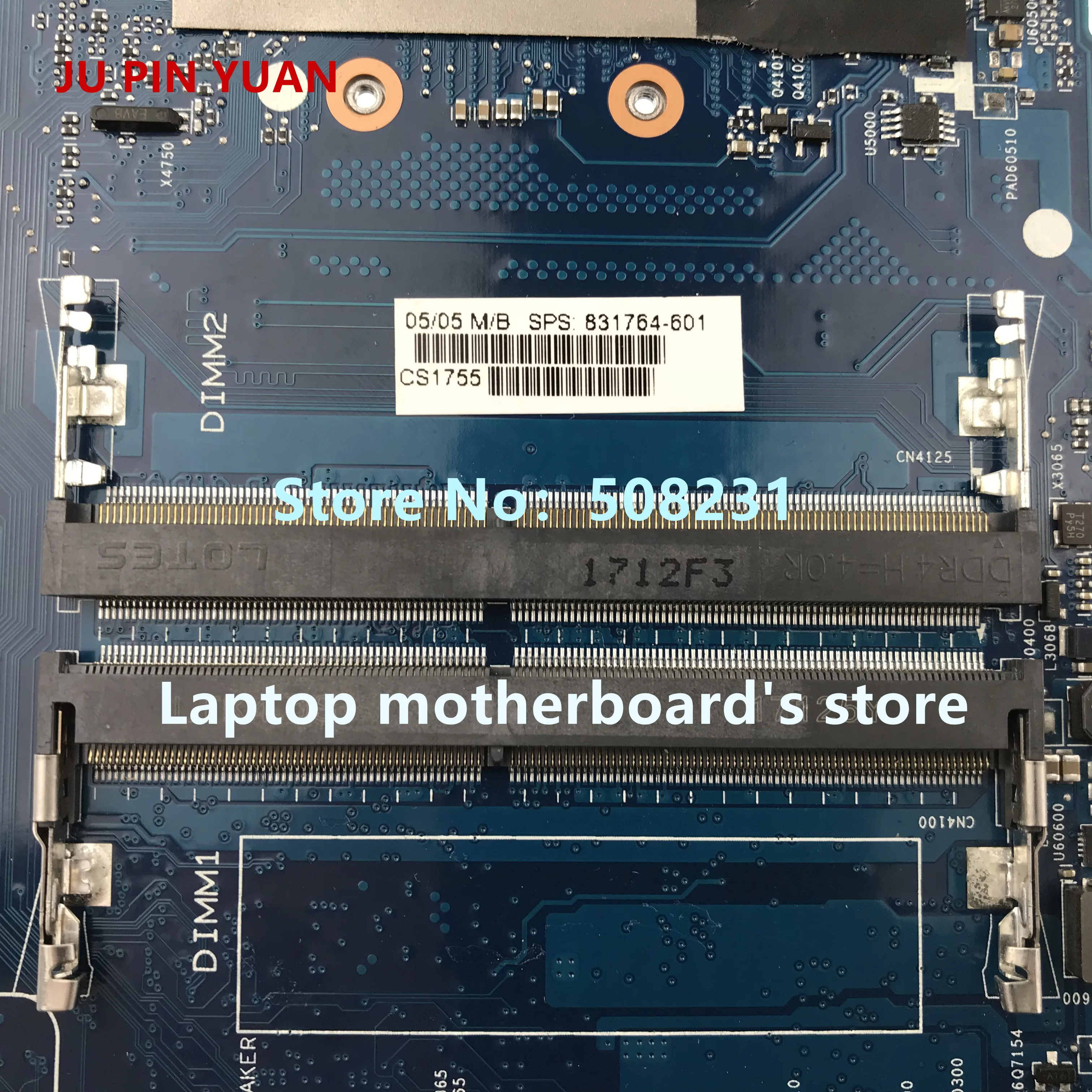 JU PIN YUAN For HP EliteBook 820 G3 Series Laptop Motherboard 831764-001 831764-601 6050A2725001-MB-A01 w/ i7-6500U fully Tested |