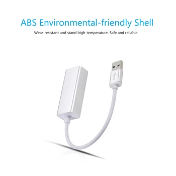 Network Adapter USB2.0 External Network Card to 10/100/1000Mbps RJ45 Ethernet Adapter Compatible with Laptop and Desktop
Network Adapter USB2.0 External Network Card to 10/100/1000Mbps RJ45 Ethernet Adapter Compatible with Laptop and Desktop