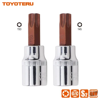 Pack of 3 Torx Bit Socket 3/8 Drive Star Bit T45 T50 Chrome Vanadium Sockt and S2 Bits Screw Driver Bits
Pack of 3 Torx Bit Socket 3/8 Drive Star Bit T45 T50 Chrome Vanadium Sockt and S2 Bits Screw Driver Bits