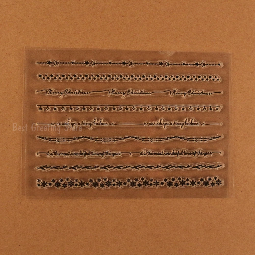 Clear Christmas Border Stamps Scrapbooking Craft Stamps Bullet Journal Decoration
Clear Christmas Border Stamps Scrapbooking Craft Stamps Bullet Journal Decoration