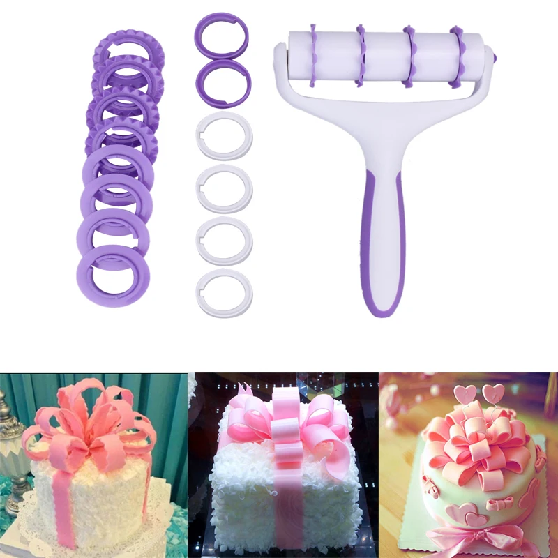 Plastic Cake Rolling Pin Lace Embosser Roller Set Decorating Tools Baking For Fondant Strip Ribbon Wheel Cutter
Plastic Cake Rolling Pin Lace Embosser Roller Set Decorating Tools Baking For Fondant Strip Ribbon Wheel Cutter