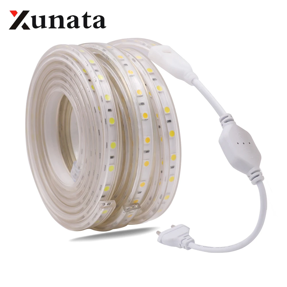 5050 LED Strip 220V EU 60LEDs/m Waterproof IP67 High Safety High Brightness Flexible LED Light Lamp For Home Decoracion
5050 LED Strip 220V EU 60LEDs/m Waterproof IP67 High Safety High Brightness Flexible LED Light Lamp For Home Decoracion