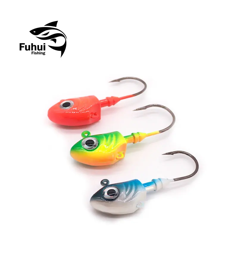 30g40g45g fish head shape lead head hook subhook soft bait hook matching hook 3 colors each pack 2 3D fish eyes
30g40g45g fish head shape lead head hook subhook soft bait hook matching hook 3 colors each pack 2 3D fish eyes