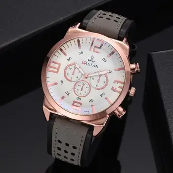 Business Watch Men Sports Fashion Leather Quartz Analog Wrist Watches Clock Men PU Leather Strap Vogue Big Dial Watches 
Business Watch Men Sports Fashion Leather Quartz Analog Wrist Watches Clock Men PU Leather Strap Vogue Big Dial Watches
