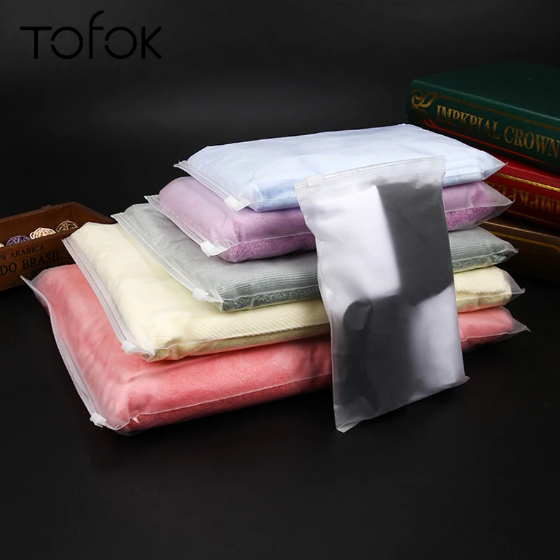 Tofok Plastic Frosted 10pcs/set Storage Bags Transparent Zipper Clothes Shirts Sealing Pouch Makeup Socks Gadgets Container
Tofok Plastic Frosted 10pcs/set Storage Bags Transparent Zipper Clothes Shirts Sealing Pouch Makeup Socks Gadgets Container