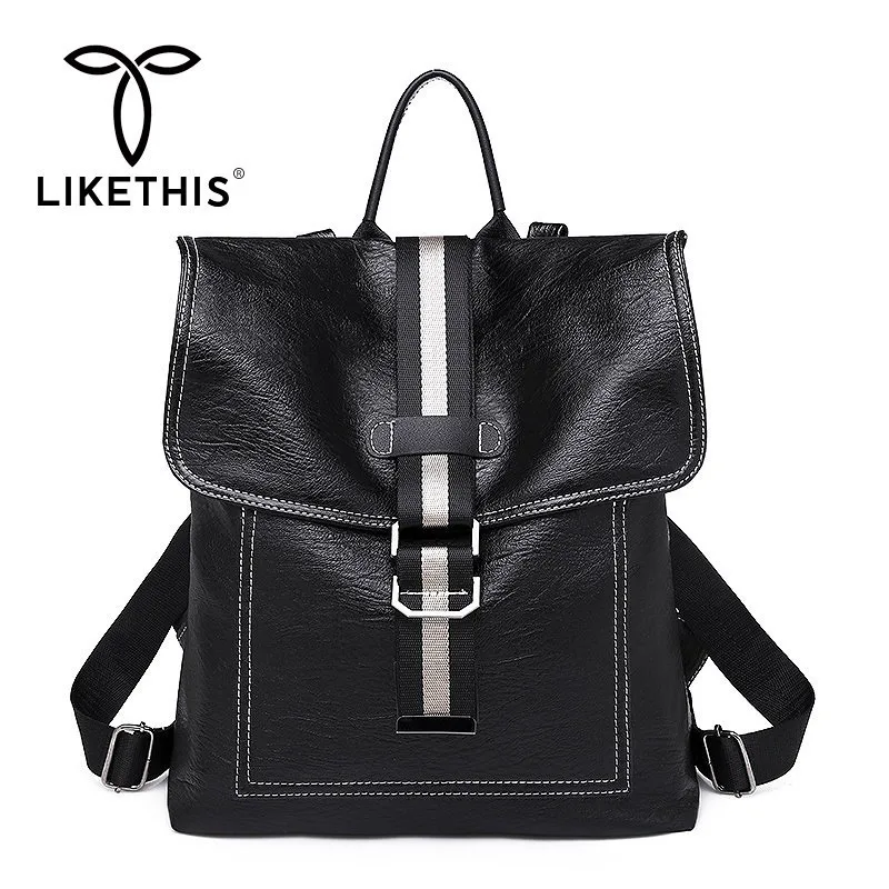 LIKETHIS Backpack Women Shoulder Bag High Quality Bagpack FASHION PU Leather Large Capacity Ladies School Bag Casual Travel 2019
LIKETHIS Backpack Women Shoulder Bag High Quality Bagpack FASHION PU Leather Large Capacity Ladies School Bag Casual Travel 2019