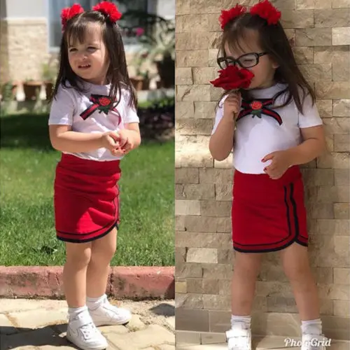 Canis Kids Baby Girls Bow Flower Bow Tie Tops T-shirt Tight Skirts Outfits Clothes 2Pieces Sets
Canis Kids Baby Girls Bow Flower Bow Tie Tops T-shirt Tight Skirts Outfits Clothes 2Pieces Sets