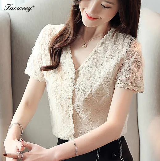 2019 Women Chiffon apricot V Neck Lace Sexy Short Sleeve Top Shirt Elegant V Neck Scallop Trim Cut Out Blusas Femininas
2019 Women Chiffon apricot V Neck Lace Sexy Short Sleeve Top Shirt Elegant V Neck Scallop Trim Cut Out Blusas Femininas