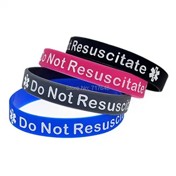 100pcs Do not Resuscitate wristband silicone bracelets free shipping by epacket A
100pcs Do not Resuscitate wristband silicone bracelets free shipping by epacket A