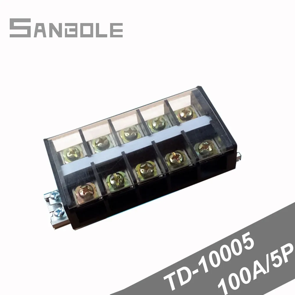 TD-10005 Barrier 100A/5P Connection Terminal blocks Dual Row with cover screws Plate Fixed Universal Barrier Strip
TD-10005 Barrier 100A/5P Connection Terminal blocks Dual Row with cover screws Plate Fixed Universal Barrier Strip
