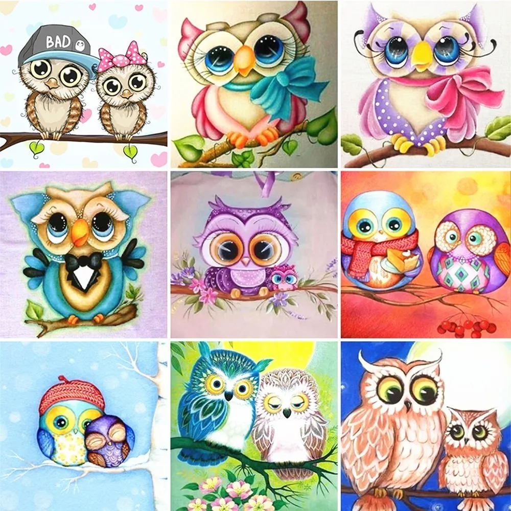 Huacan Owl Diamond Painting Cross Stitch Cartoon Diamond Embroidery Animals Mosaic Pictures 5D DIY Rhinestones Full Square Drill
Huacan Owl Diamond Painting Cross Stitch Cartoon Diamond Embroidery Animals Mosaic Pictures 5D DIY Rhinestones Full Square Drill