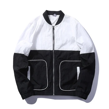 Patch Work Black Grey White Color Zipper Jacket Men Fashion Design Windbreaker Bomber Jacket Men Casual Wear Jacket Men EU Size
Patch Work Black Grey White Color Zipper Jacket Men Fashion Design Windbreaker Bomber Jacket Men Casual Wear Jacket Men EU Size