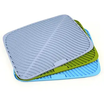 Dish Drying Mat Heat Resistant Silicone Tableware Dishwaser Safe Pad Dinnerware Table Mat Placemat
Dish Drying Mat Heat Resistant Silicone Tableware Dishwaser Safe Pad Dinnerware Table Mat Placemat