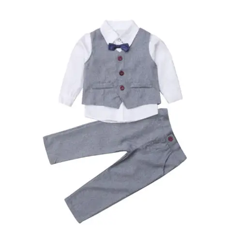 Kid Gentleman 3PCS Baby Boys Gentleman Waistcoat + Shirt + Pants Set Kids Clothes Outfits
Kid Gentleman 3PCS Baby Boys Gentleman Waistcoat + Shirt + Pants Set Kids Clothes Outfits