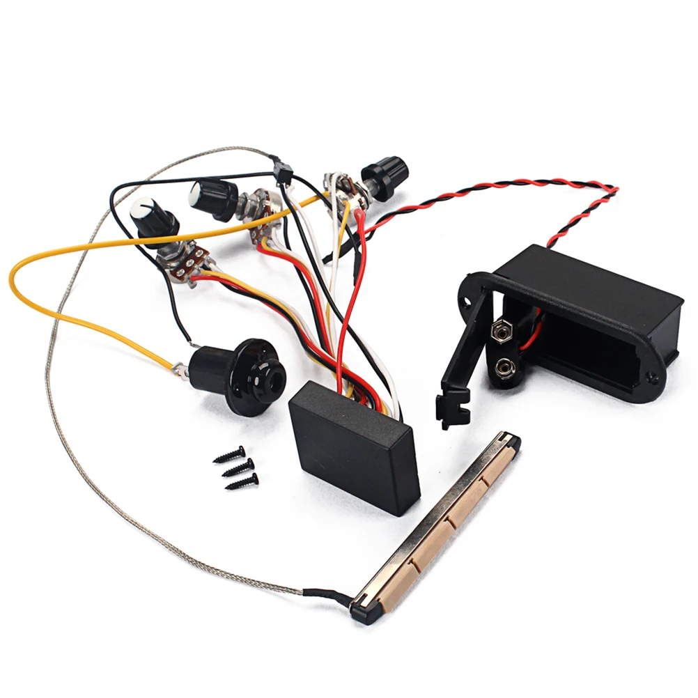 GU52 Preamp Circuit Bass Guitar Tone Control Wiring Harness for Active Bass Pickup
GU52 Preamp Circuit Bass Guitar Tone Control Wiring Harness for Active Bass Pickup
