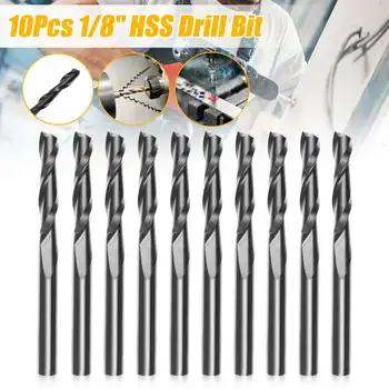 10pcs 1/8 Inch Solid Carbide Double Flute Spiral 17mm End Mill Set CNC Carbide Flat Nose End Mill for Cutting Wood Metal
10pcs 1/8 Inch Solid Carbide Double Flute Spiral 17mm End Mill Set CNC Carbide Flat Nose End Mill for Cutting Wood Metal
