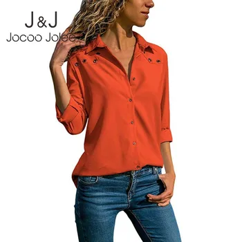 Jocoo Jolee Elegant Long Sleeve Blouse Shirt Turn Down Collar Chiffon Blouse Office Shirts Women Tops Blusas Camisa
Jocoo Jolee Elegant Long Sleeve Blouse Shirt Turn Down Collar Chiffon Blouse Office Shirts Women Tops Blusas Camisa