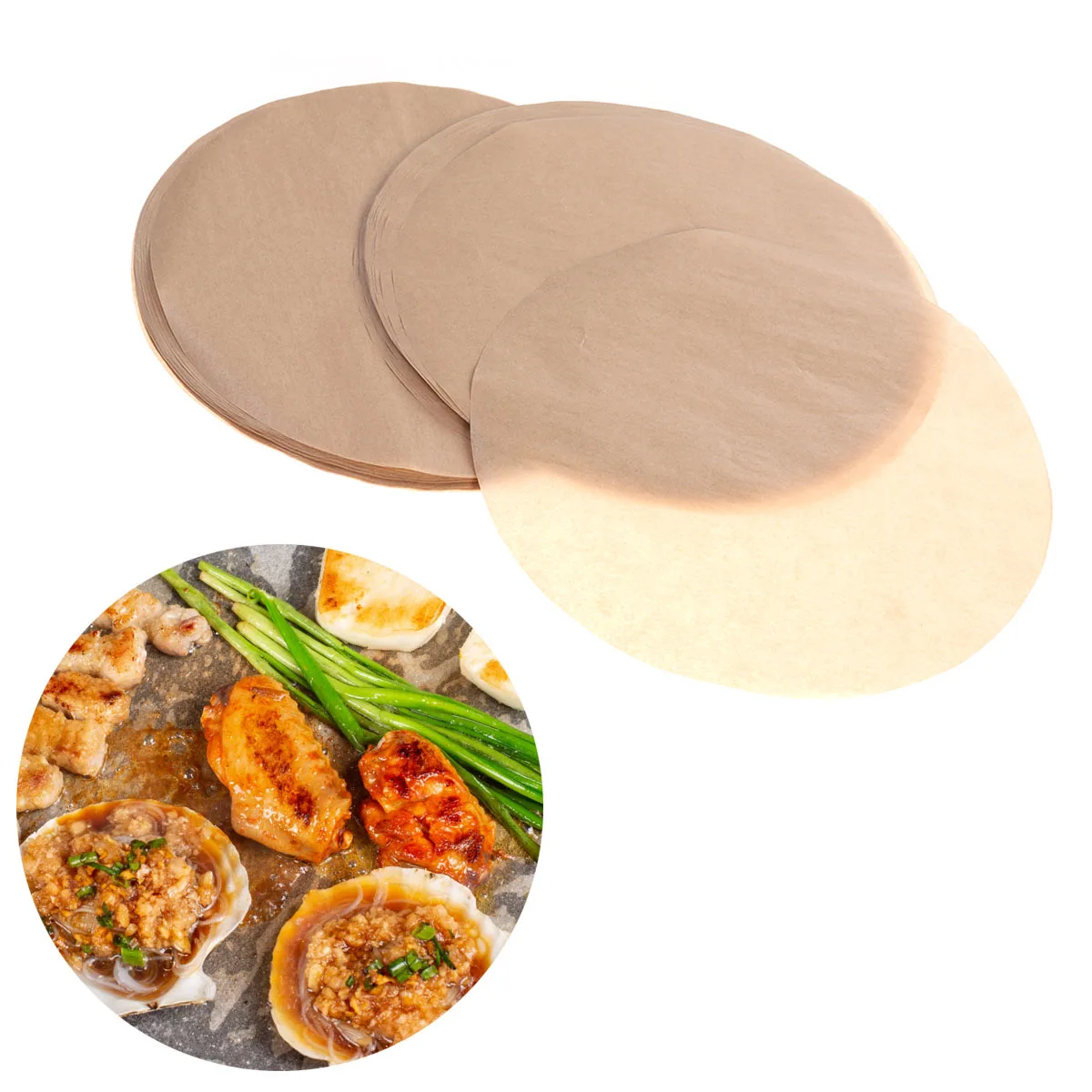 100 pcs 9 Inch Parchment Paper Heat Resistant Primary Color Non-Stick Round Cake Paper Baking Paper for BBQ Cake Bread
100 pcs 9 Inch Parchment Paper Heat Resistant Primary Color Non-Stick Round Cake Paper Baking Paper for BBQ Cake Bread