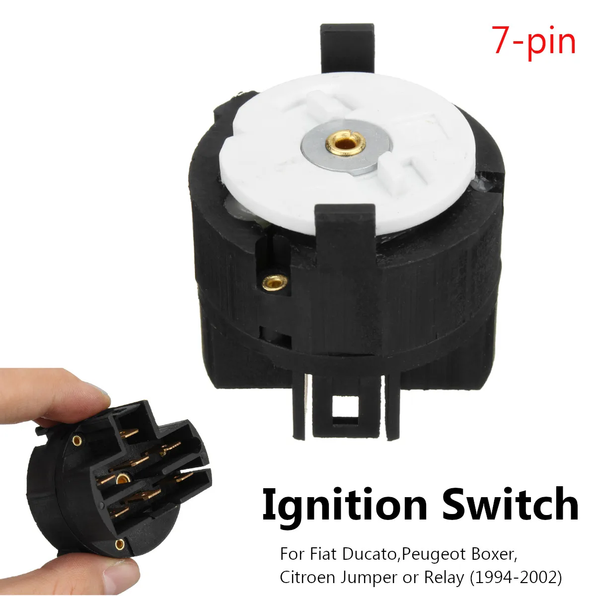 

7 Wide Pin Ignition Starter Switch For Fiat Ducato for Peugeot Boxer for Citroen Jumper or Relay 1994-2002