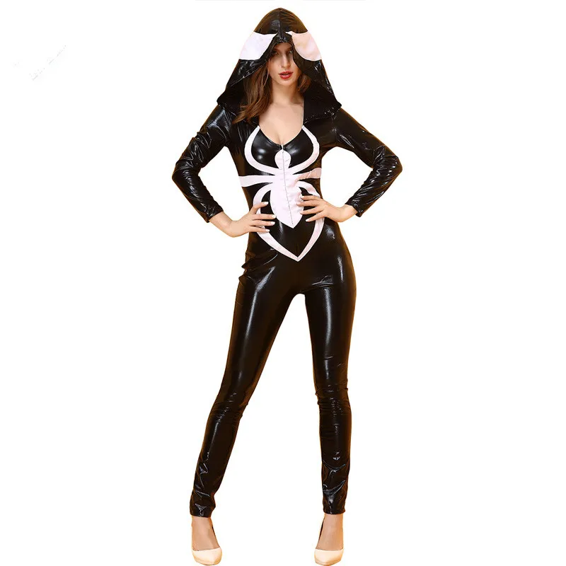 Sexy Women's Venom Costume Cosplay Halloween Carnival Adult Black Spider Party Jumpsuit 
Sexy Women's Venom Costume Cosplay Halloween Carnival Adult Black Spider Party Jumpsuit