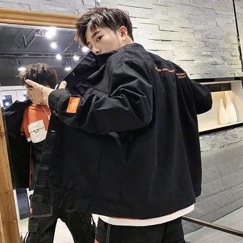 2019 Spring New Pattern Concise Wash Pure Cotton Lapel Work Clothes Man Jacket Loose Coat Male windbreaker Fashion Free shipping
2019 Spring New Pattern Concise Wash Pure Cotton Lapel Work Clothes Man Jacket Loose Coat Male windbreaker Fashion Free shipping