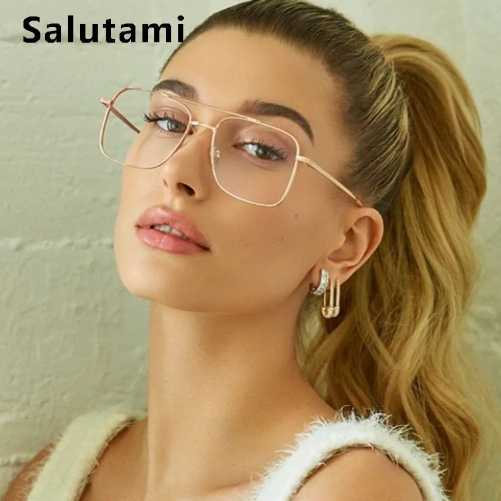 Alloy Square Glasses Frame Women Luxury Brand Clear Eyeglasses Double Bridge Vintage Transparent Eyewear Men Sexy Gold Shades
Alloy Square Glasses Frame Women Luxury Brand Clear Eyeglasses Double Bridge Vintage Transparent Eyewear Men Sexy Gold Shades