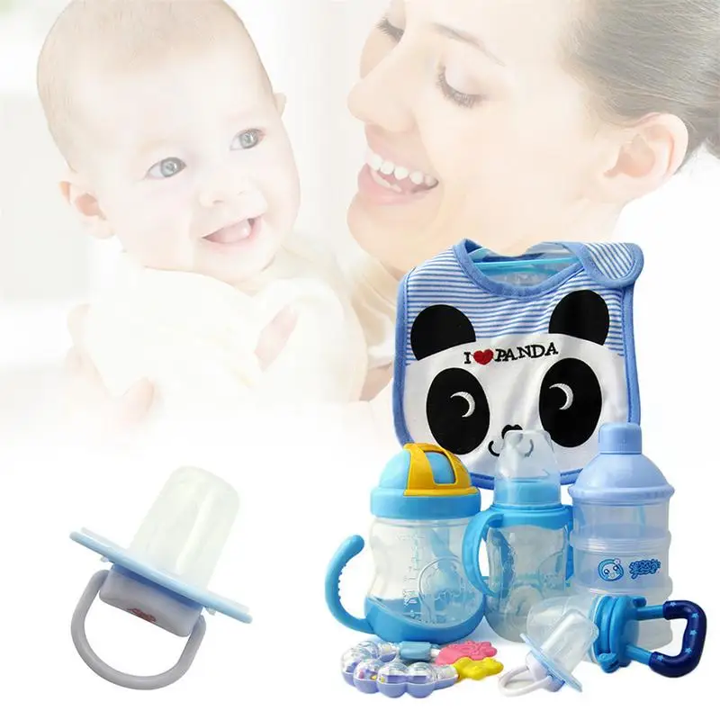 7PCS/Pack Cotton Cartoon Bib Teether Baby Comfort Pacifier Chain Food Supplement Bottle Set Baby Pacifiers And Accessories
7PCS/Pack Cotton Cartoon Bib Teether Baby Comfort Pacifier Chain Food Supplement Bottle Set Baby Pacifiers And Accessories