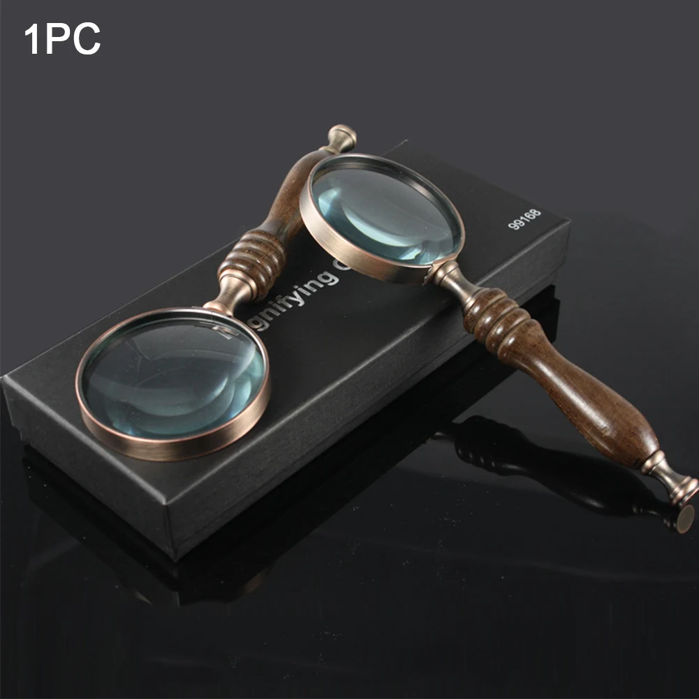 70mm 10X For Reading Inspection Elder Wood Handle Portable Antique Magnifier Magnifying Glass Handheld Map Handcraft Books
70mm 10X For Reading Inspection Elder Wood Handle Portable Antique Magnifier Magnifying Glass Handheld Map Handcraft Books