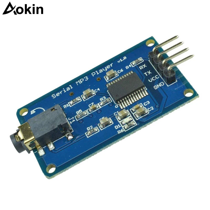 

YX5300 UART TTL Serial Control MP3 Music Player Module Support MP3/WAV Micro SD/SDHC Card For Arduino/AVR/ARM/PIC CF