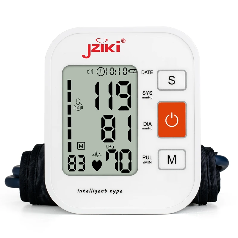 

JZIKI Digital Upper Arm Blood Pressure Monitors tonometer Portable health care bp Blood Pressure Monitor meters sphygmomanometer