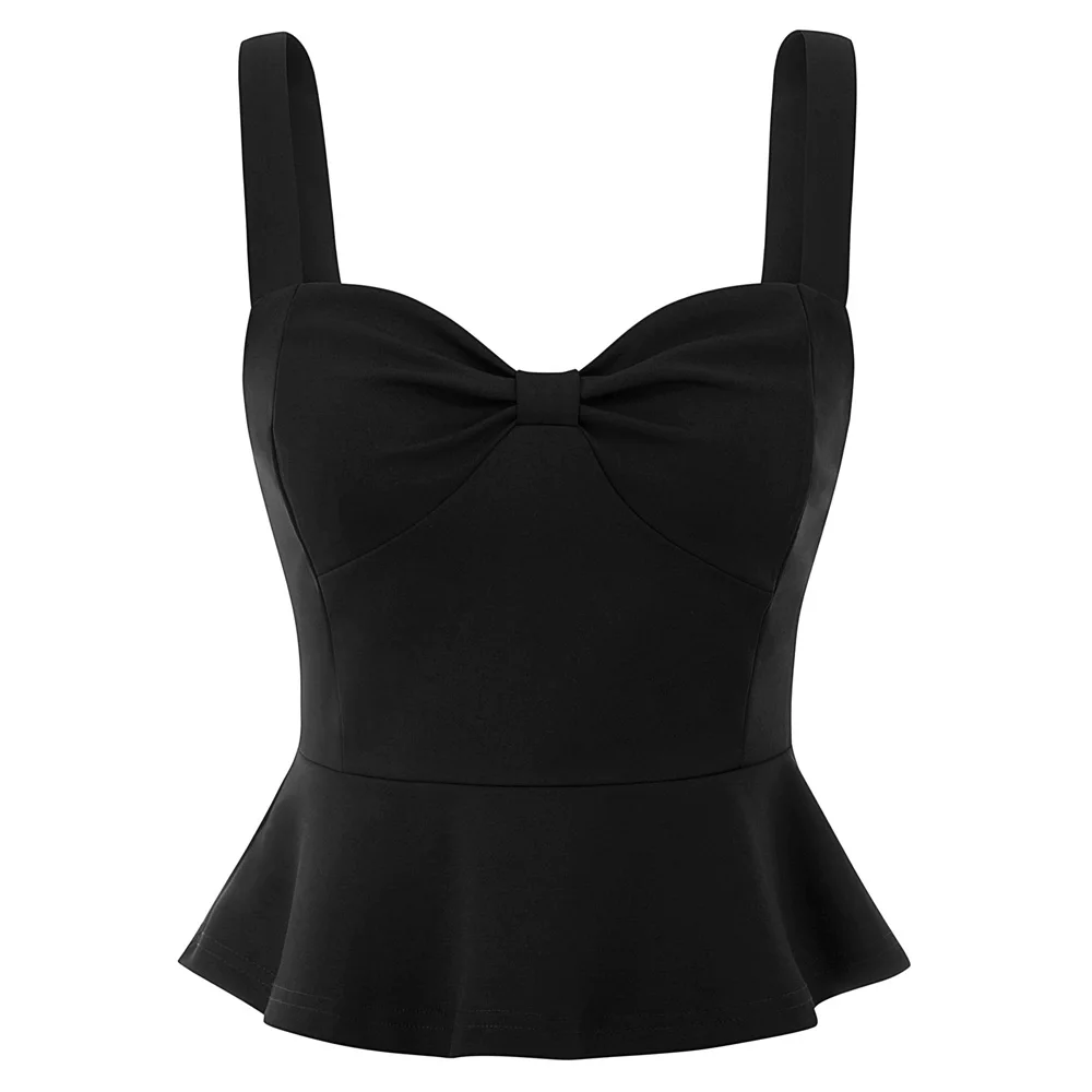 BP Sexy tops clubwear party fitting slim solid color Women ladies Vintage Pinup Sleeveless Backless Ruched ruffle Peplum Tops
BP Sexy tops clubwear party fitting slim solid color Women ladies Vintage Pinup Sleeveless Backless Ruched ruffle Peplum Tops