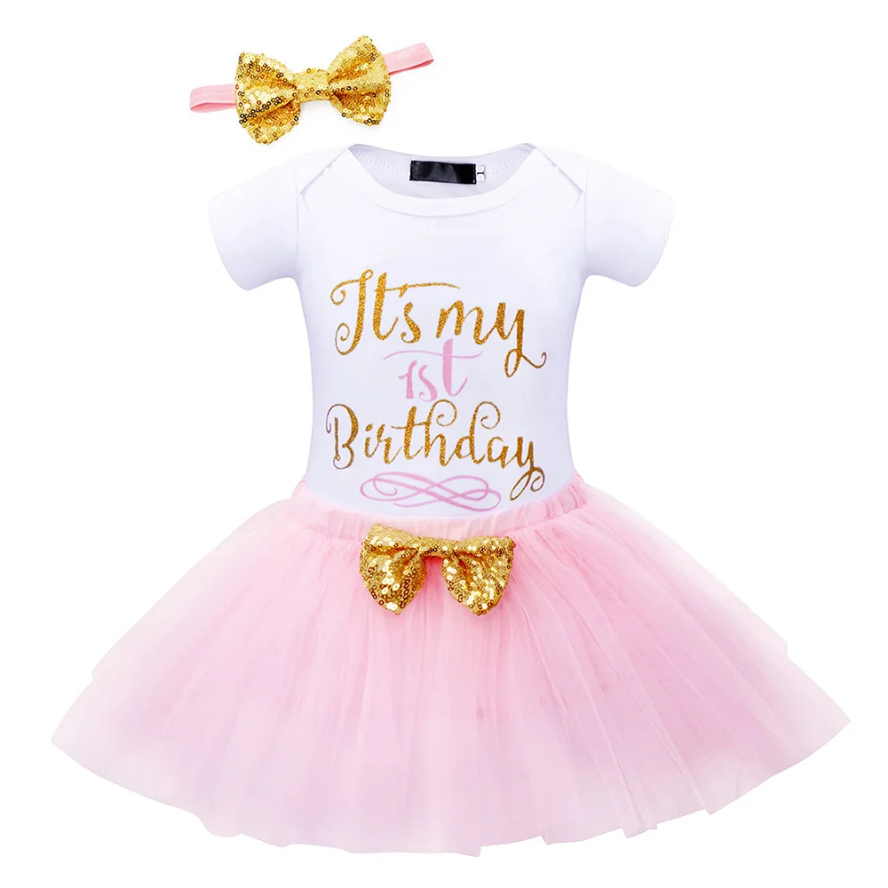 Baby girl clothes set Newborn 1st Birthday party Ball Gown Cotton Romper Lace tutu skirt bowknot headband 3pcs set Baby Clothing
Baby girl clothes set Newborn 1st Birthday party Ball Gown Cotton Romper Lace tutu skirt bowknot headband 3pcs set Baby Clothing