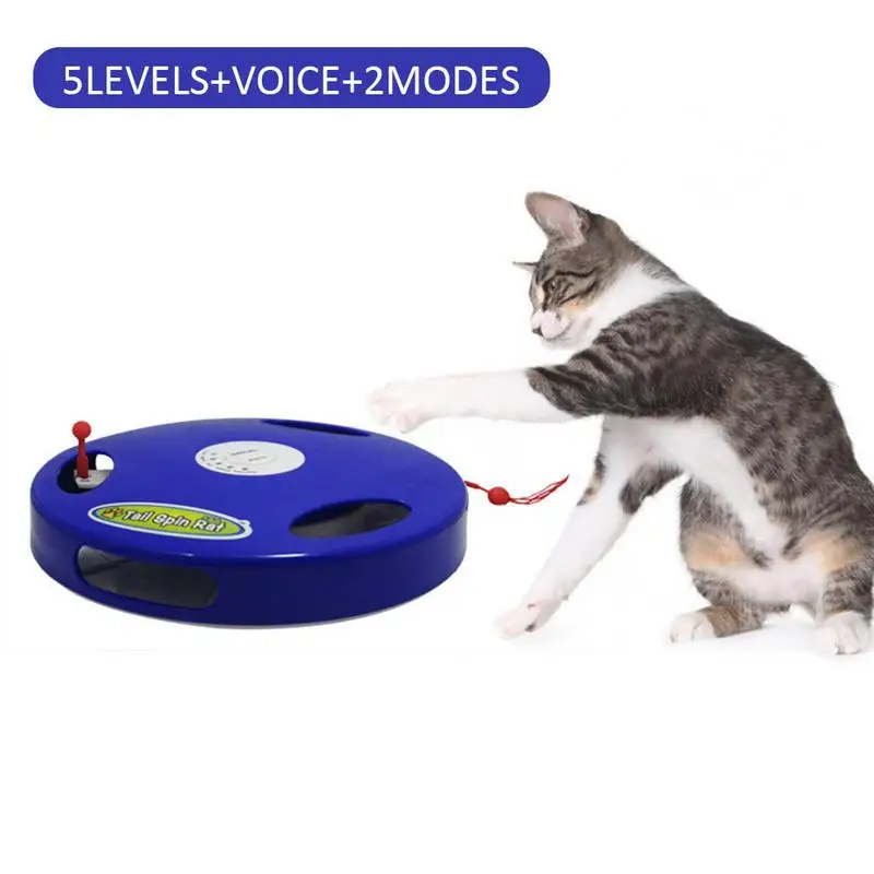 Electric Cat Teaser Toy Kitten Rotating Teaser Doll Spinning Turnplate Fun Play Interactive Pet Cat Dog Toys Training Supplies
Electric Cat Teaser Toy Kitten Rotating Teaser Doll Spinning Turnplate Fun Play Interactive Pet Cat Dog Toys Training Supplies