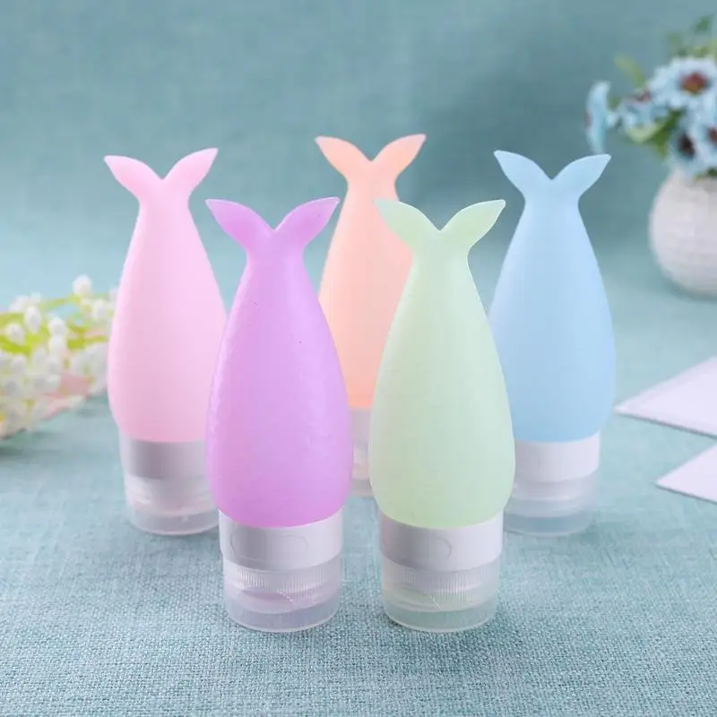 48/90ml Cartoon Fish Tail Empty Silicone Squeeze Bottles Shower Lotion Bath Shampoo Sub-Bottling Portable Travel Packing Contain
48/90ml Cartoon Fish Tail Empty Silicone Squeeze Bottles Shower Lotion Bath Shampoo Sub-Bottling Portable Travel Packing Contain