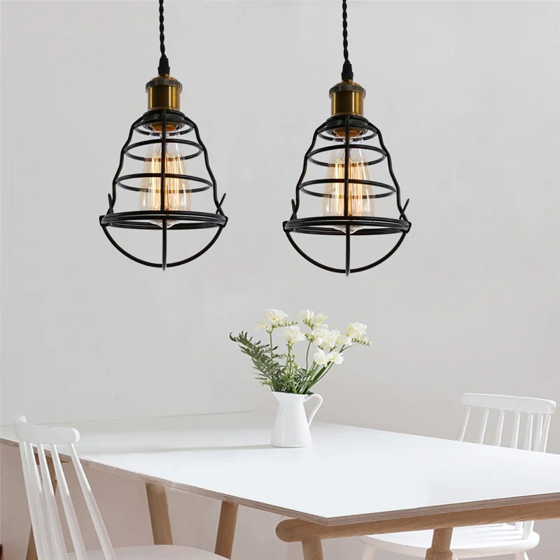 Modern Industrial Vintage Cage Pendant Light Iron Art Pyramid Wrought Home Ceiling Lamp Suitable for E27 bulbs
Modern Industrial Vintage Cage Pendant Light Iron Art Pyramid Wrought Home Ceiling Lamp Suitable for E27 bulbs